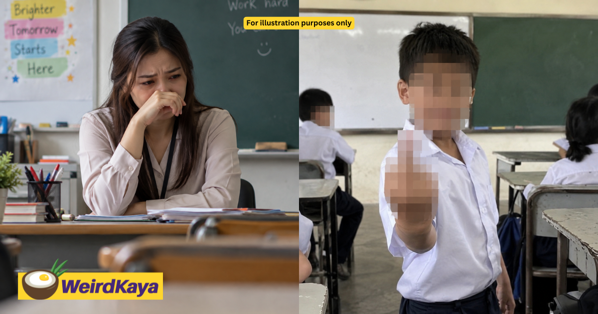 ‘I Felt Like Crying’ – M’sian Teacher Says Student Showed Her Middle Finger In Class | WeirdKaya