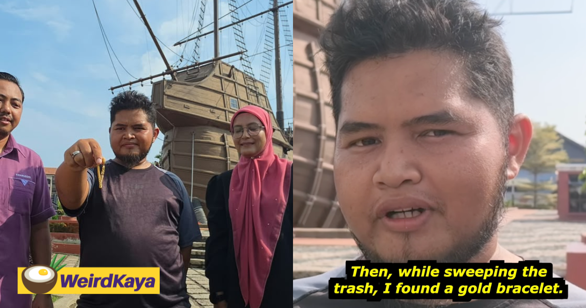 ‘I Won’t Take What Isn’t Mine’ - M’sian Gardener Returns RM15K Gold Bracelet He Found While Sweeping