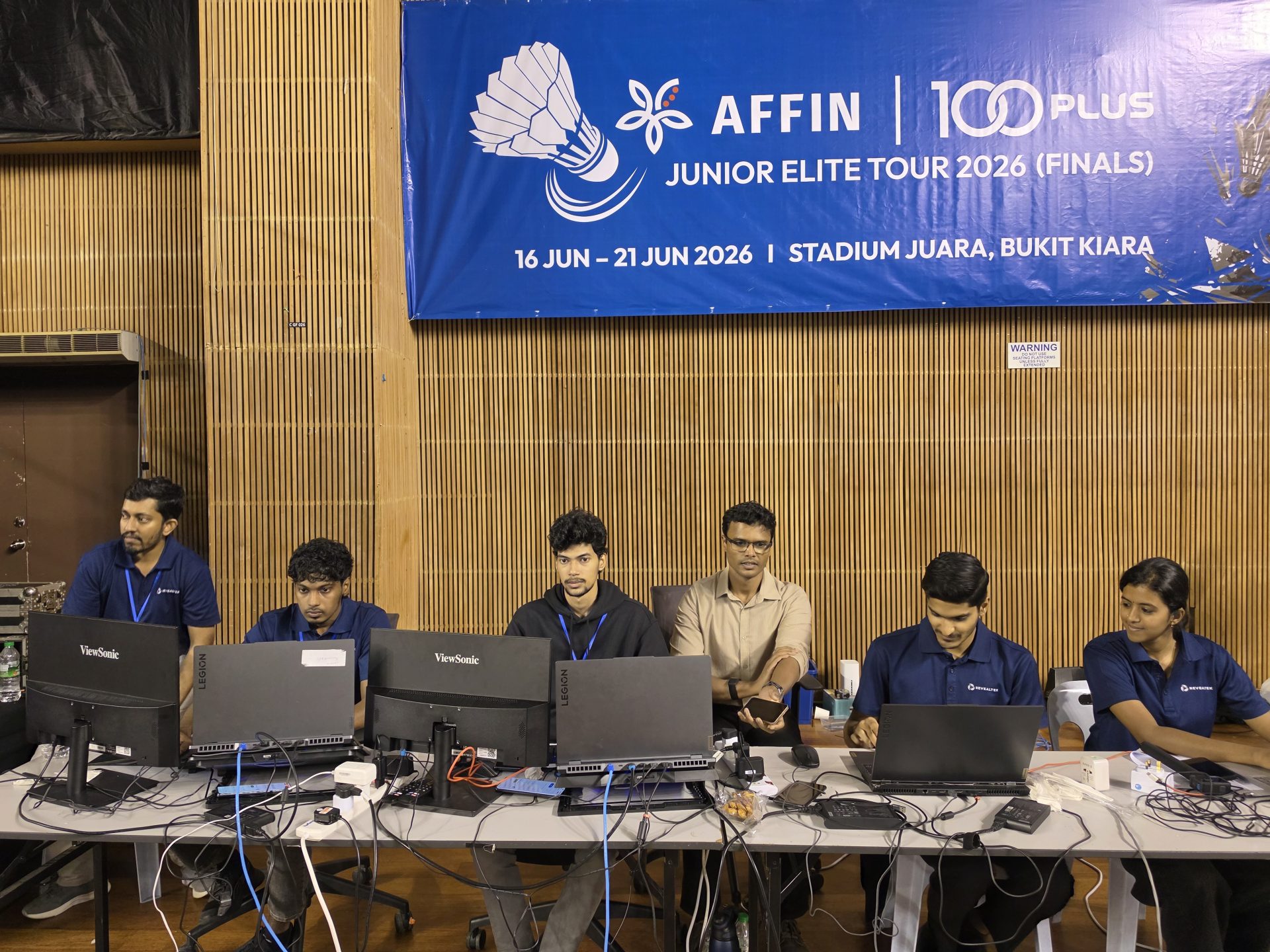2 - CEO Nizam Mohamed with his team overseeing tech operations