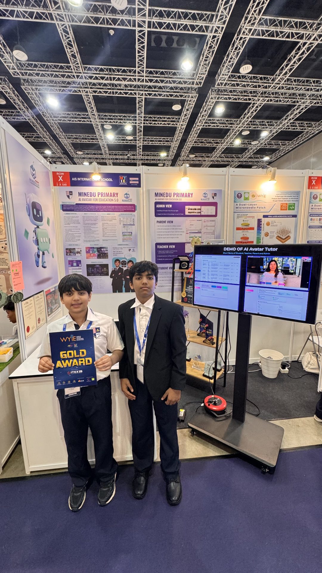 Mohammad Parsa & Mohammad Rohan the Co Founders and inventors of Minedu AI Primary