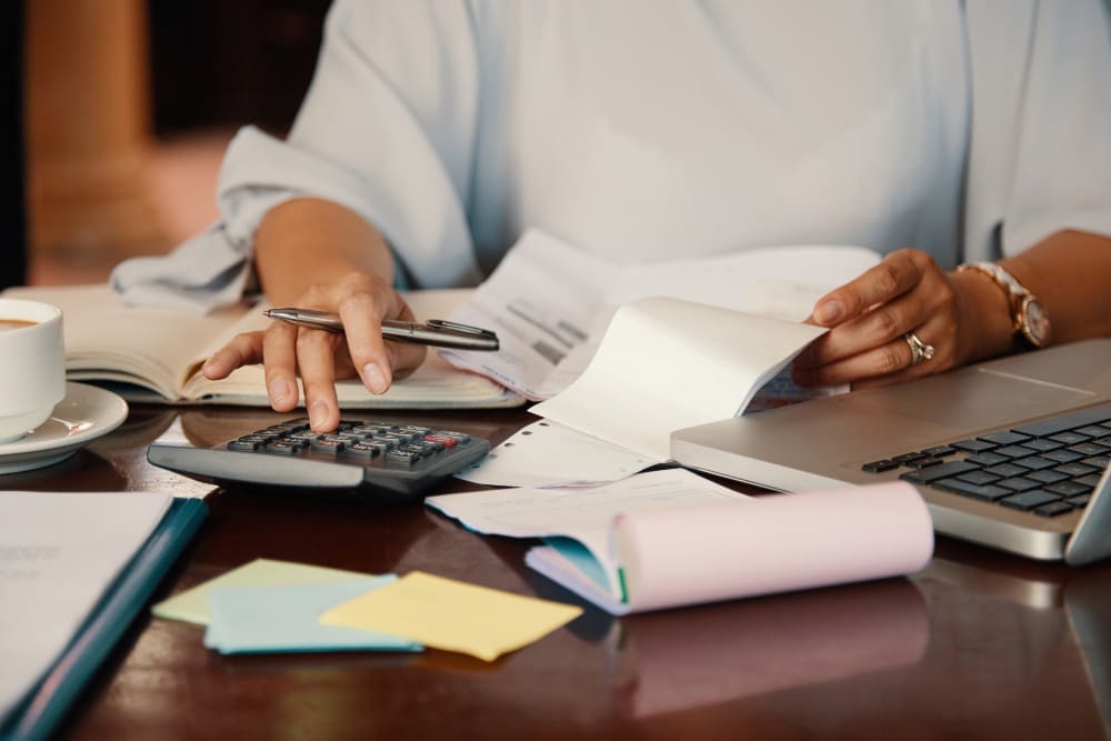Calculator and documents