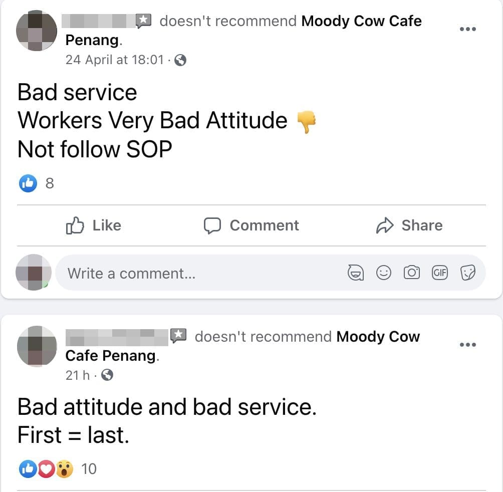 Lady's complaint about Penang café arouses both sympathy and backlash