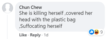 Woman uses plastic bag as "face shield" during bus ride, becomes an Internet sensation