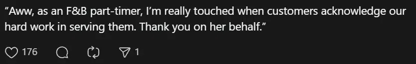 Comment on nice staff ( )