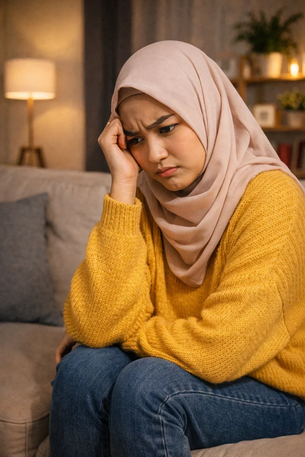Woman frustrated