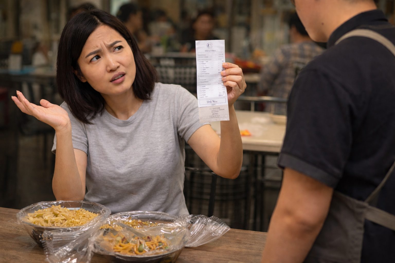  wk questioning the service charge receipt 