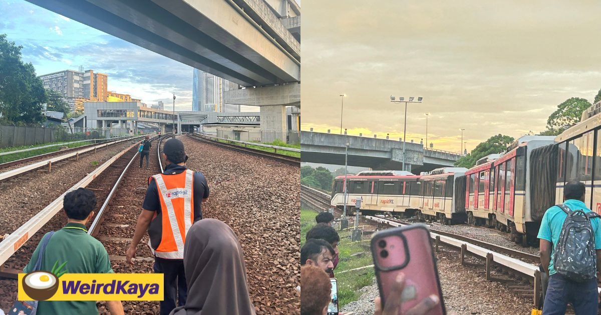 wk lrt train derails due to track switch failure at chan sow lin station, passengers safely evacuated