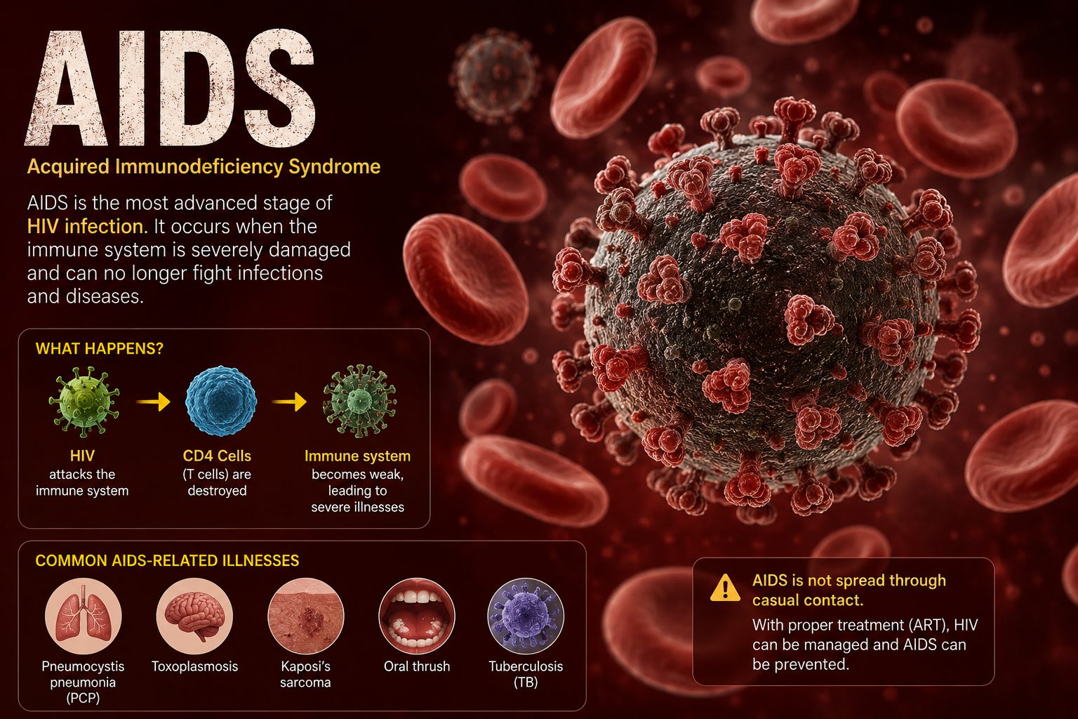 wk understanding aids, virus and immune system