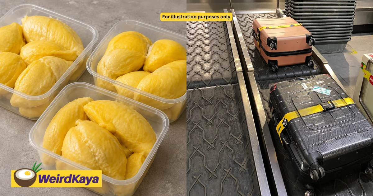 wk m’sian woman cries at klia after boxes of musang king fail to make it onto flight.