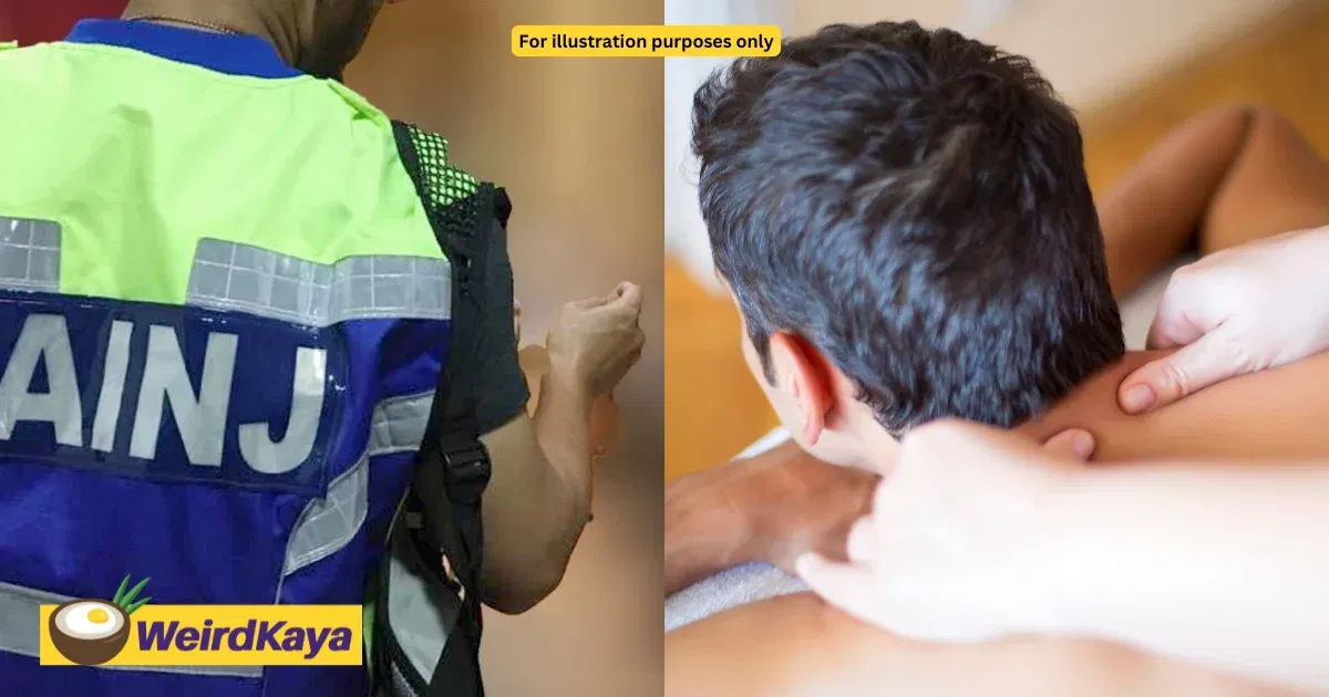 Married M’sian Man Caught In Only His Undies At Massage Parlour By Johor Religious Police | WeirdKaya