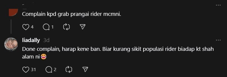 M'sian Woman Orders Drink At 12am, Rider Rudely Replies: 'Enjoy Until You Get Diabetes' comment 3