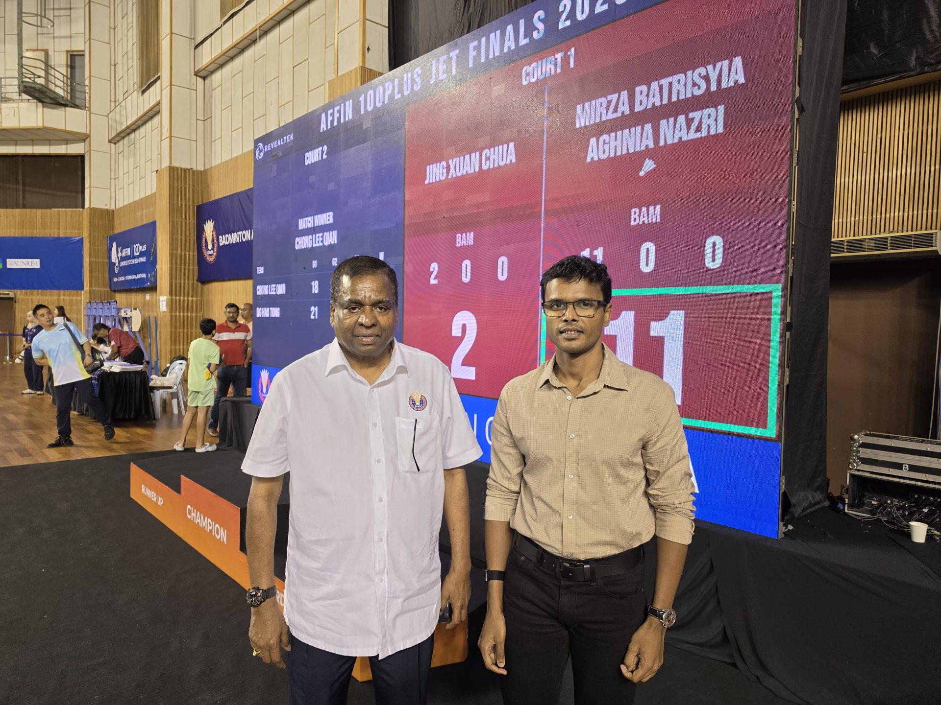 4 - BAM Deputy President Datuk V. Subramaniam with Revealtek CEO Nizam Mohamed