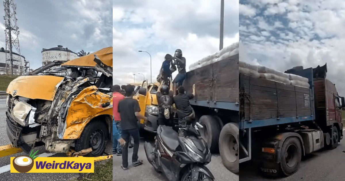 4 Injured After School Bus Carrying 24 Students Collides With Cement Lorry Near Johor Bahru