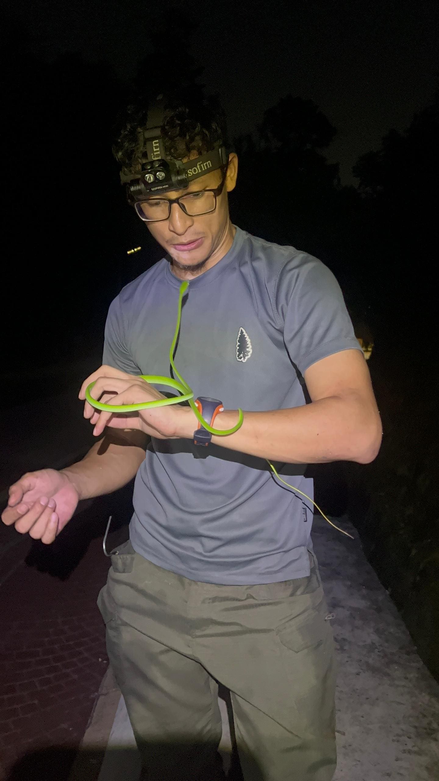 Azam Profile Shot 2 - with a snake