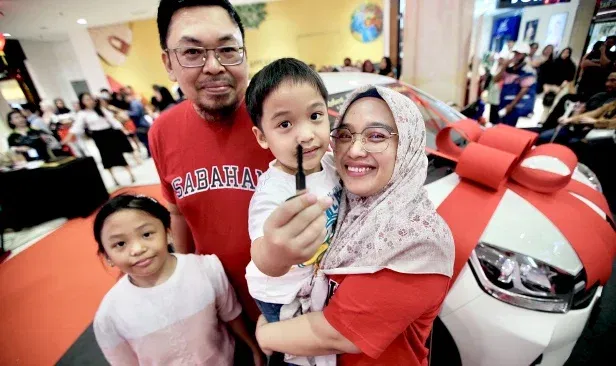 6yo M'sian Boy Wins Perodua Axia In Lucky Draw