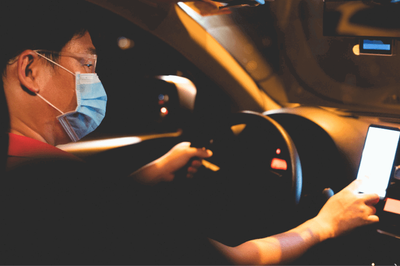 Asian e-hailing driver