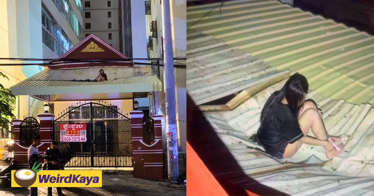 Cambodian Woman Lands On Roof After Falling From 8th Floor, Somehow Sits Up & Scrolls Phone For 20 Mins | WeirdKaya