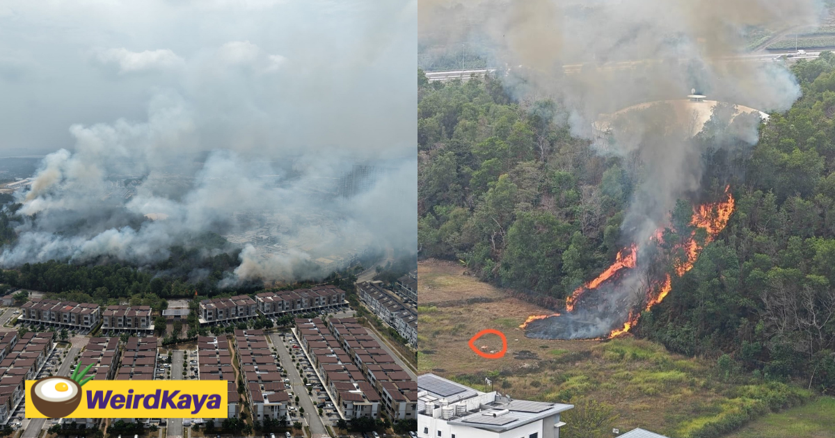 Forest Fire Hits 16 Sierra In Puchong, Allegedly Linked To Prayer Offerings