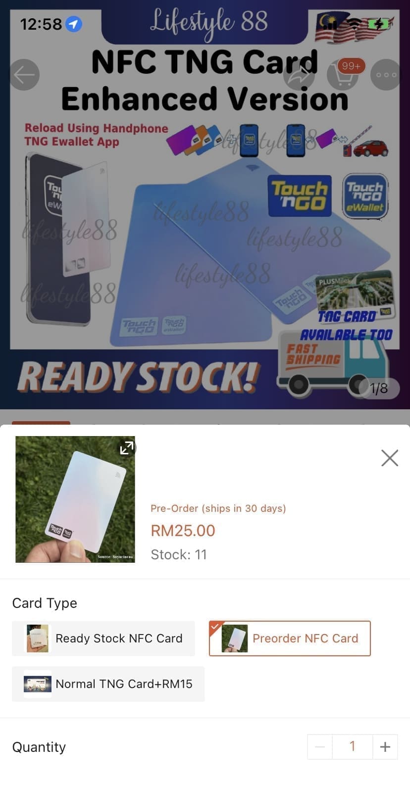 Enhanced TnG Pre-order