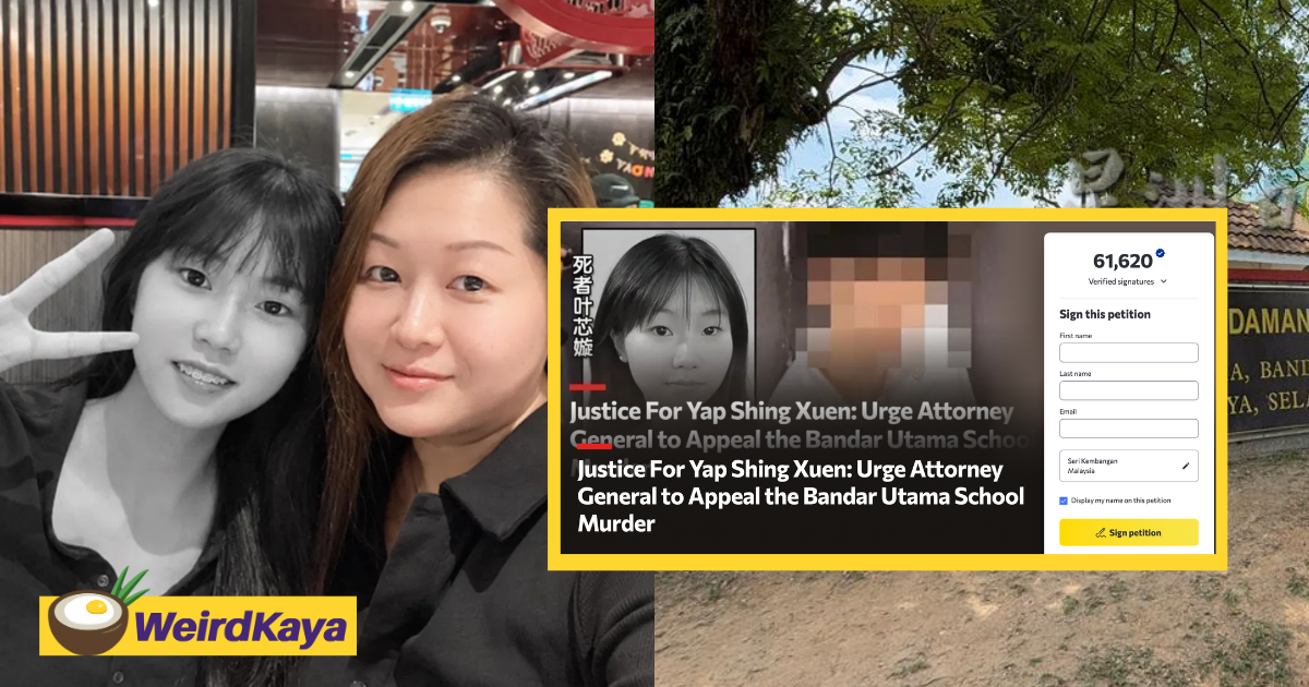 #JusticeForYapShingXuen Petition Crosses 60K, Still Short Of 1M Target With 6 Days Left To Appeal | WeirdKaya