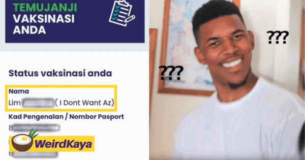 Man rejects to get jabbed with AZ