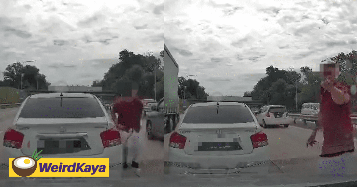 [VIDEO] Tempers Run Hot In Road Rage Incident Along NKVE Involving Honda Driver
