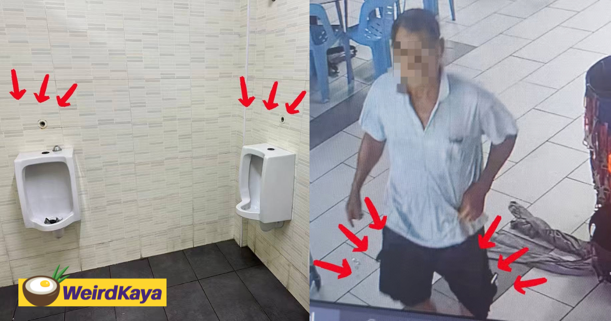 Ipoh Food Court Looking For Man Who Took Toilet’s Faucets Home As ‘Souvenirs’ | WeirdKaya
