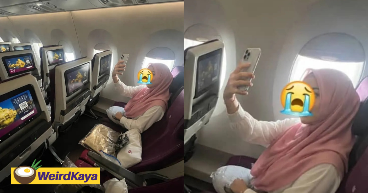 M’sian Mocks Woman For Taking Plane Selfie, Calls Her ‘B40’ & ‘Kampung’ | WeirdKaya