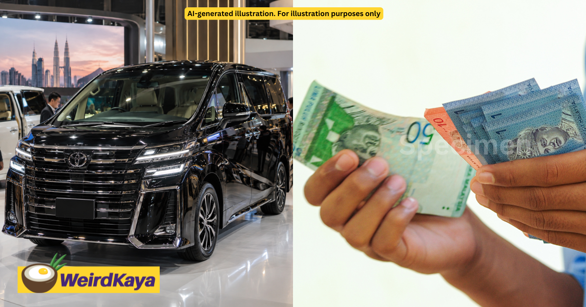 Image from: M’sian Woman Says Her Mum Asked Husband Earning RM5K To Buy A Vellfire Because His Car Was Too Small | WeirdKaya