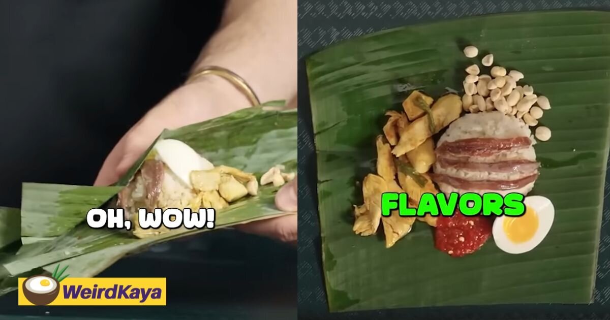 M’sians Question Nasi Lemak Featured On US Show Over Pale Peanuts & Giant Ikan Bilis | WeirdKaya