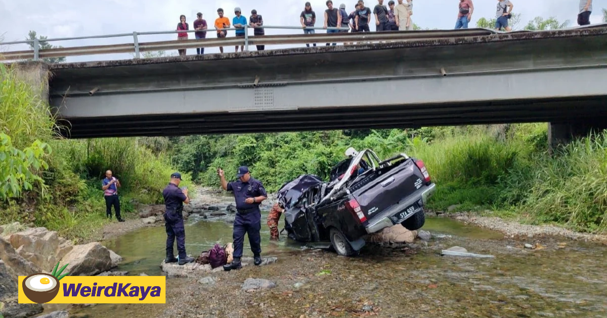 M’sian Nurse Killed After 4WD She Was Driving Plunges 30m From Bridge & Into River | WeirdKaya