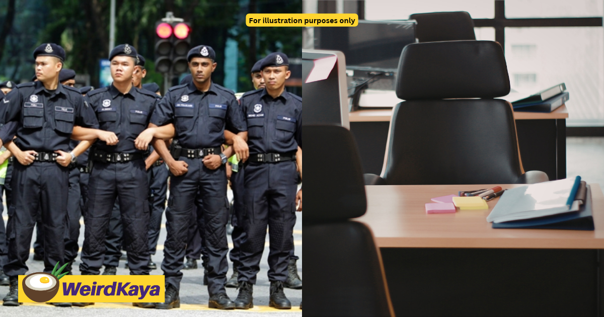 Johor Police Officer Absent From Work For 26 Days Straight, Faces 1 Year In Jail | WeirdKaya
