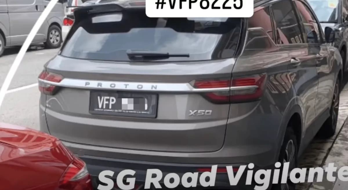 Proton car driver scratch SG registered car 05