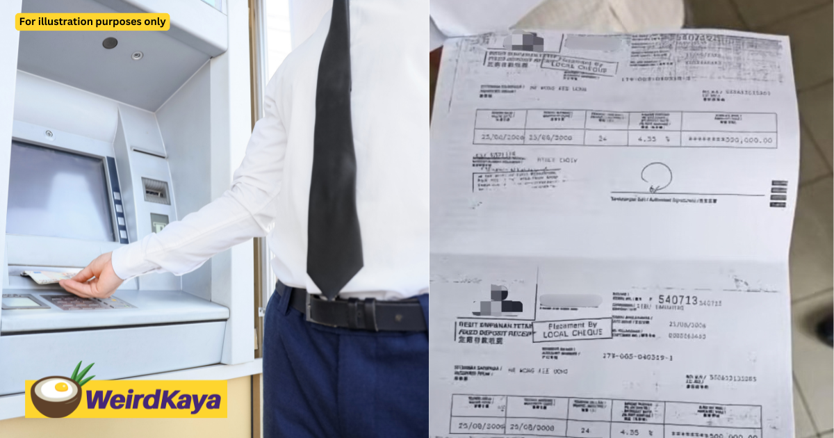 ‘No Such Thing’ — Bank Tells M’sian Man Who Tried Withdrawing RM1mil He Deposited 20 Years Ago | WeirdKaya