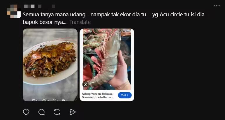 M'sian Woman Shocked By RM69 Char Koay Teow With Prawn Sold At Ampang Cafe comment 3
