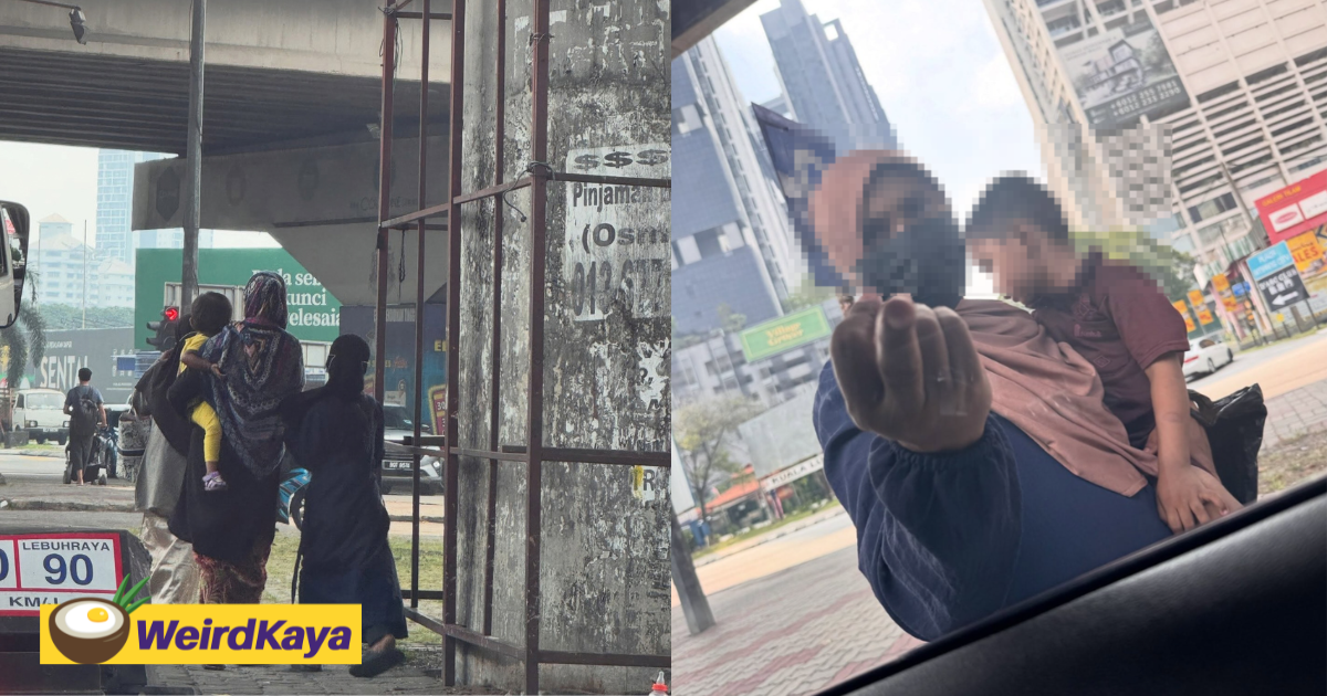 Rohingya Woman Allegedly Shows Middle Finger To M’sian Who Refused To Give Her Money | WeirdKaya