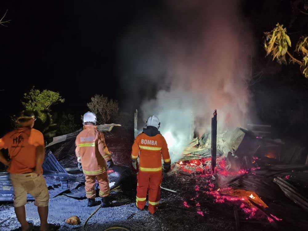 Sabah man suffers burn saving brother from house fire