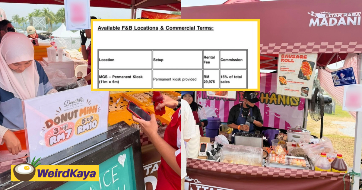 Some F1 Food Vendors Paid Up To RM30K In Rent While Some Only Paid RM180. Here’s Why | WeirdKaya