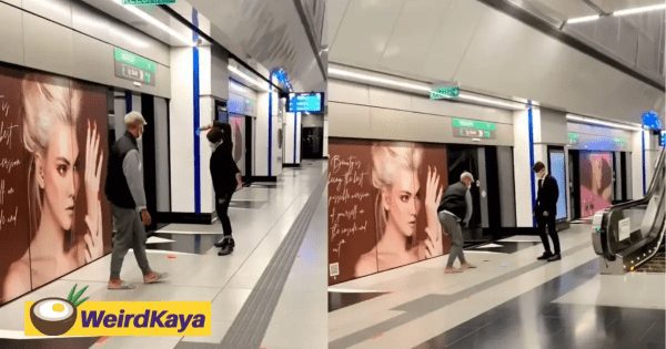 Squid game malaysia version spotted in MRT pasar seni