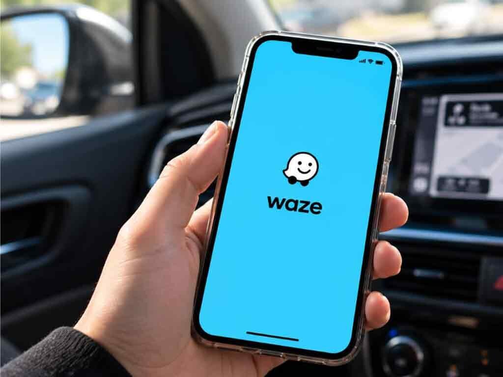 Waze app on phone