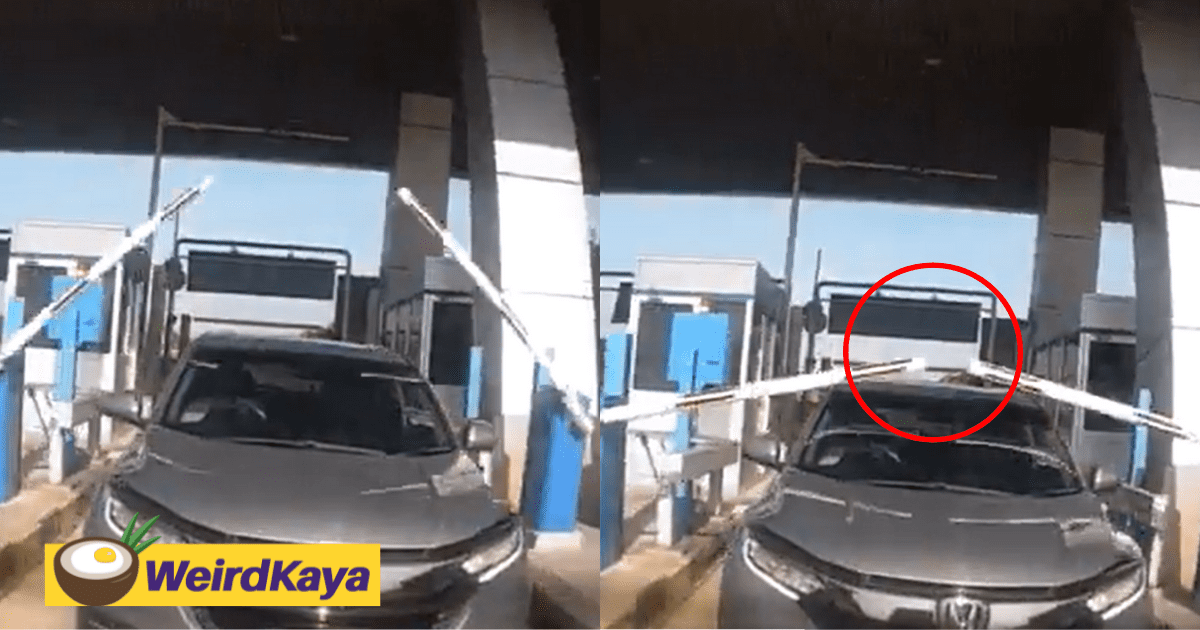 Honda tailgates woman and hits barricade while avoiding paying the toll fee
