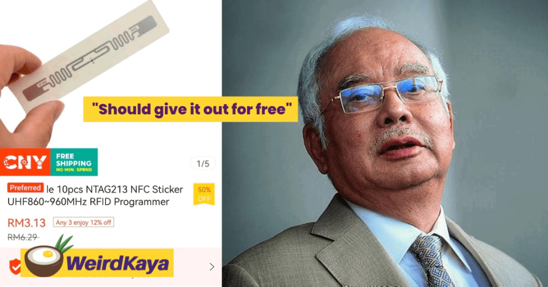 'Why so expensive?' Najib questions reason in charging RM35 for RFID tag