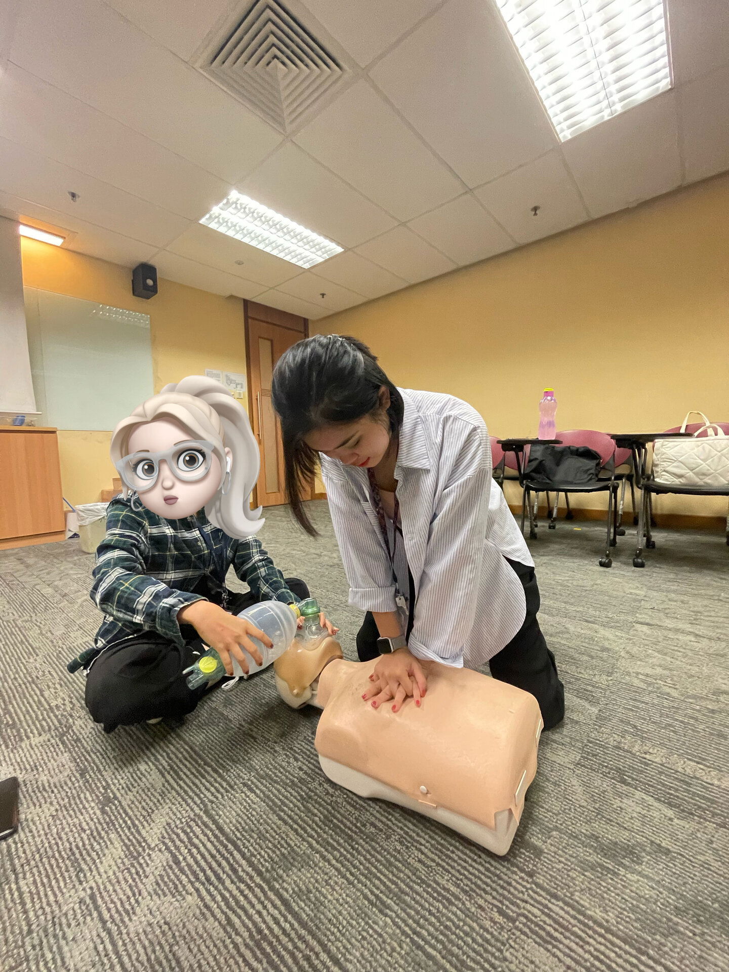 Yee Nie learning CPR