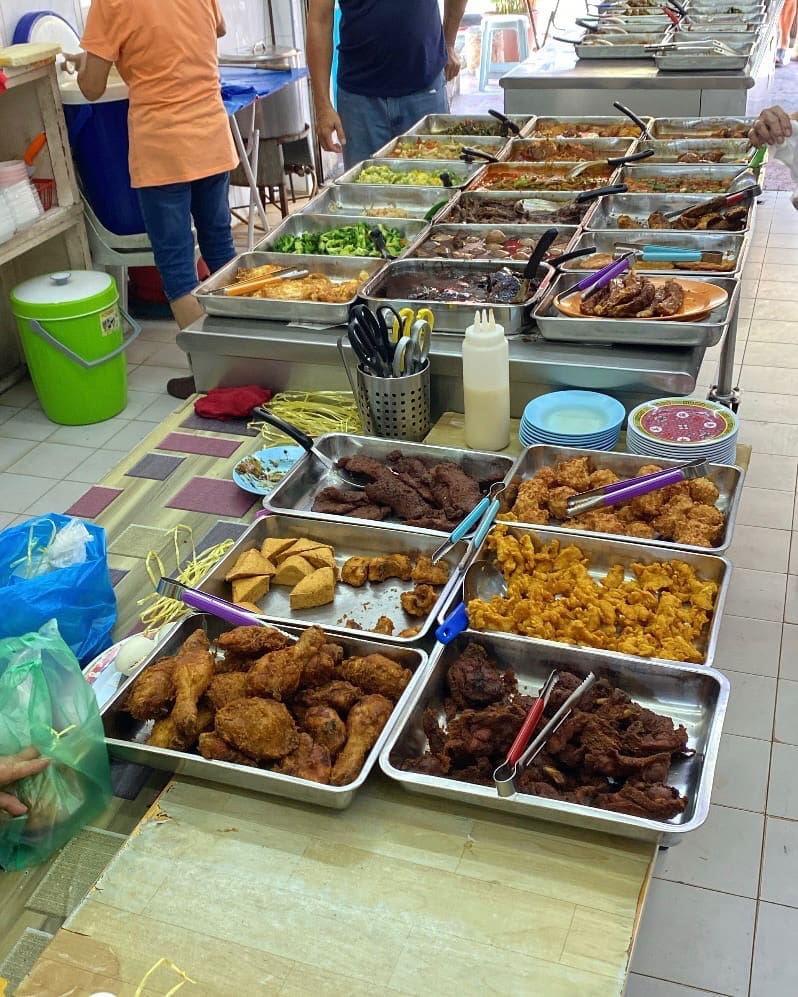 air itam mixed rice stall