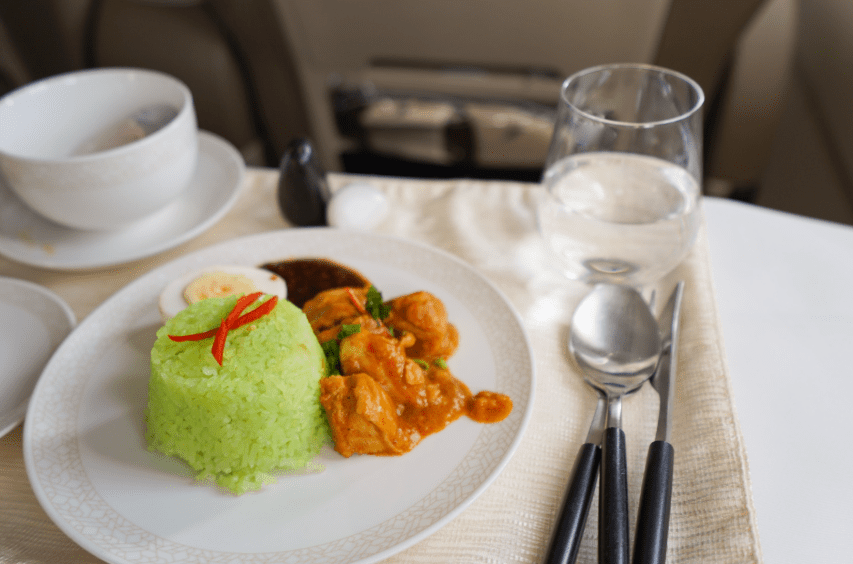 airplane meal