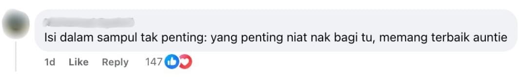 amount not important - GrabFood Rider Auntie duit raya