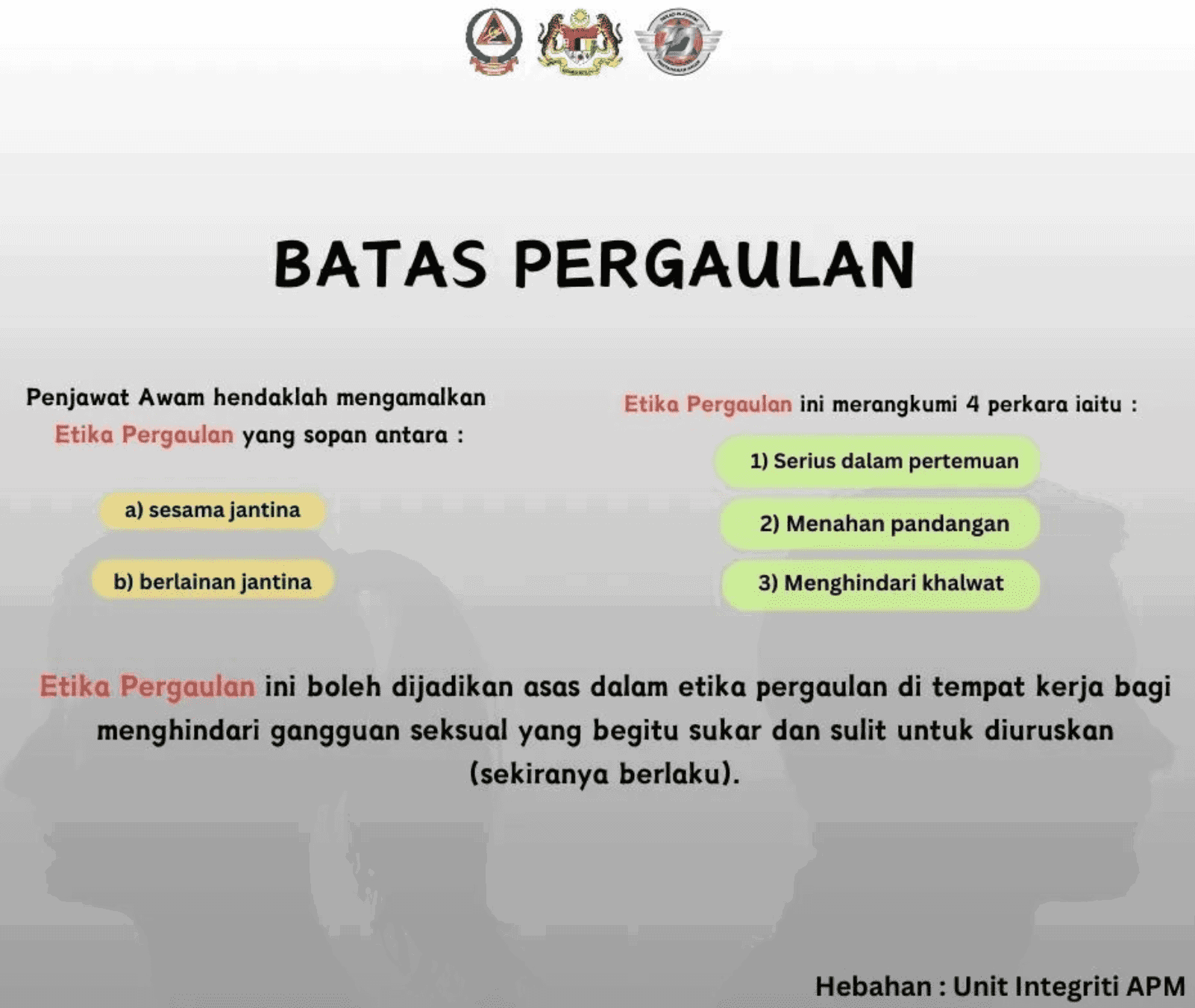 APM poster about warning public servant on extramaritial affairs 2