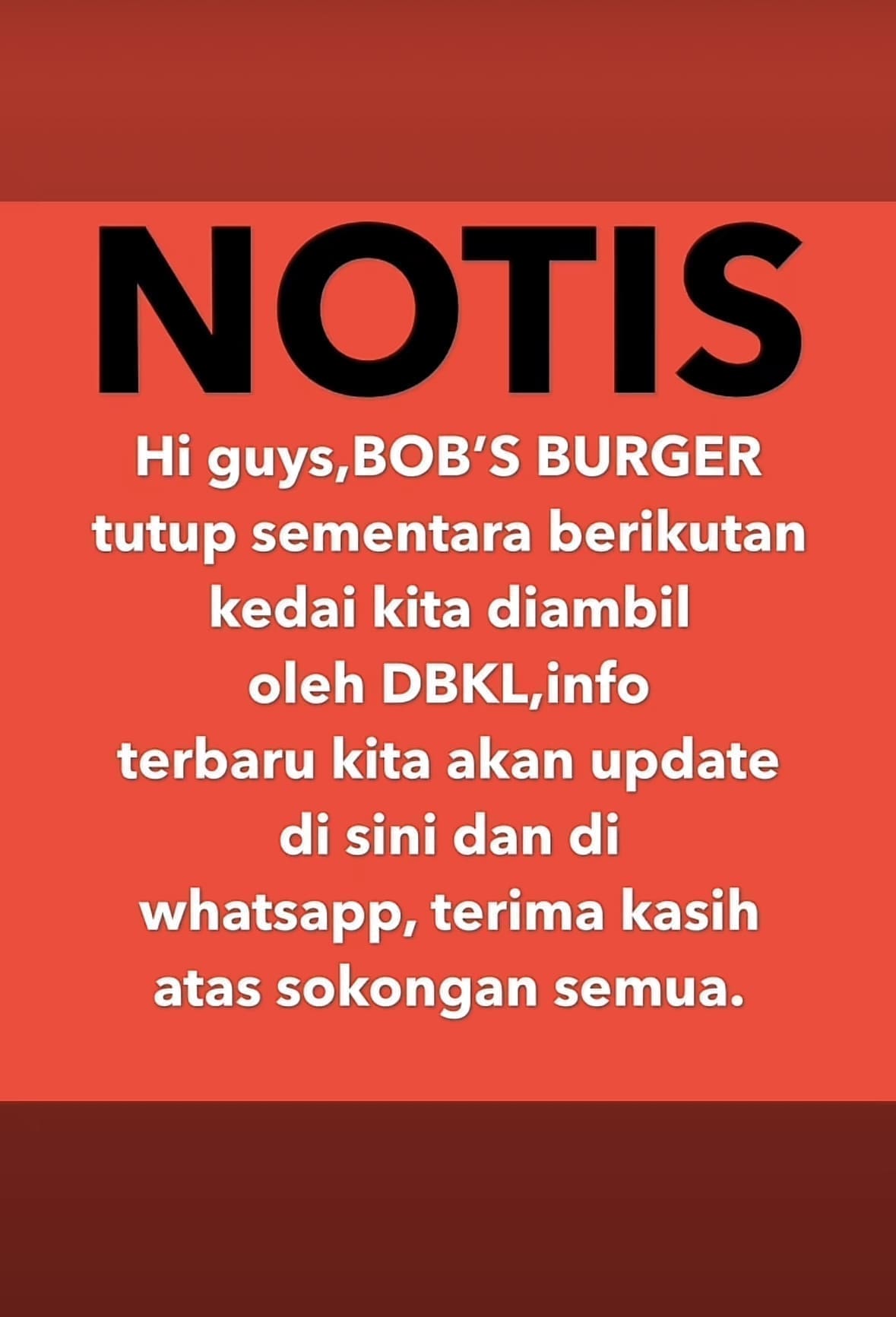 BOB's burger