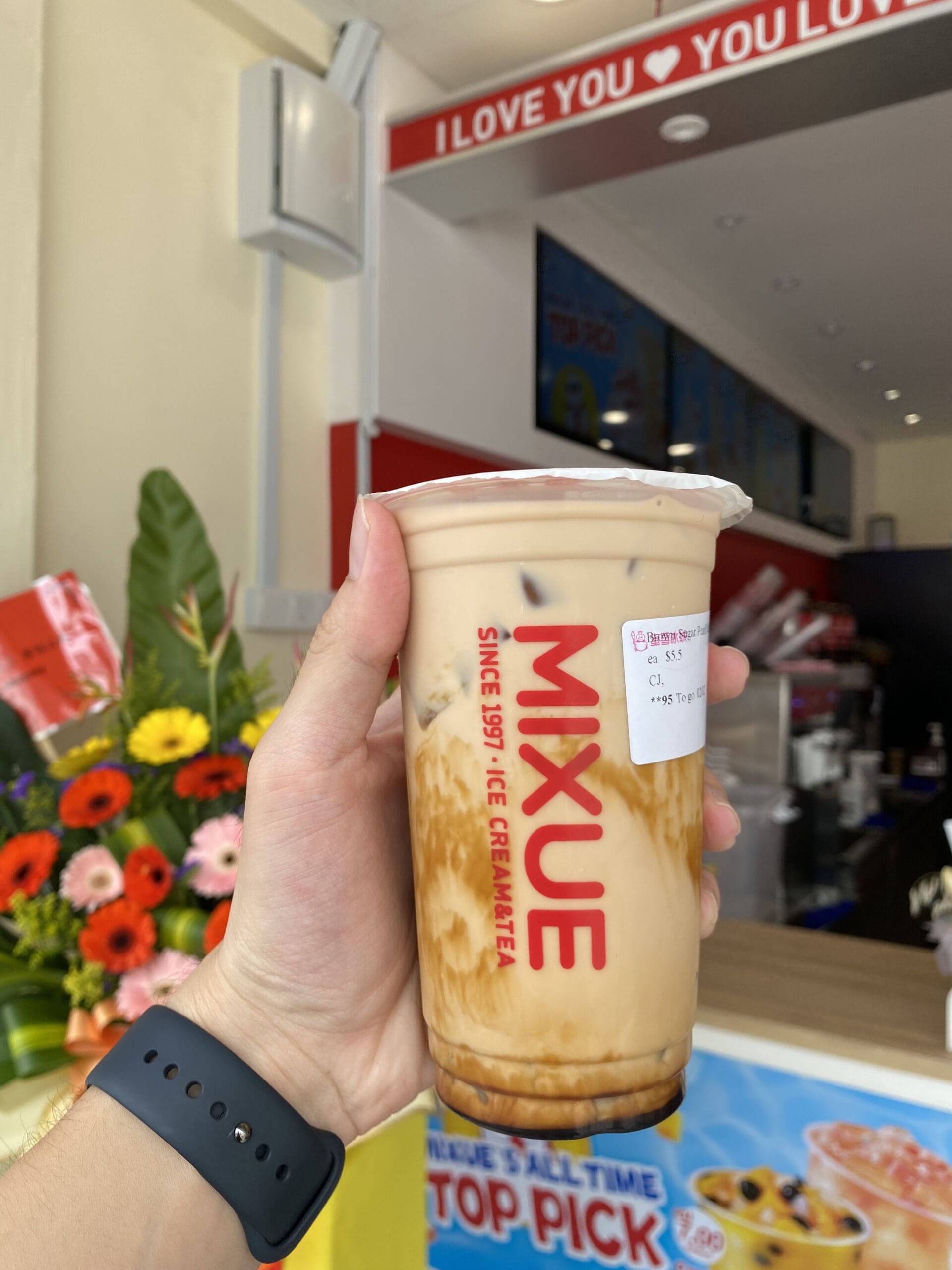 Brown Sugar Pearl Milk tea Mixue