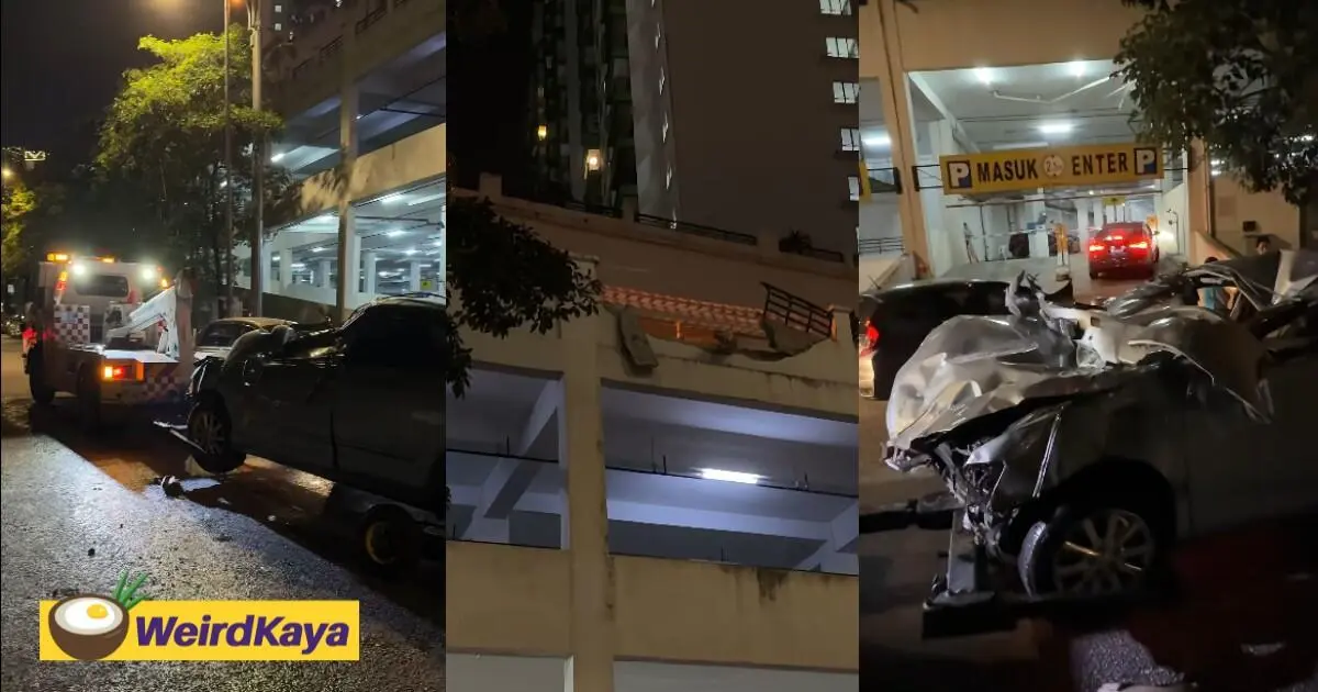 Car Falls From 3rd Floor Of Parking Lot After Car Wash Worker Steps On Gas Pedal By Mistake